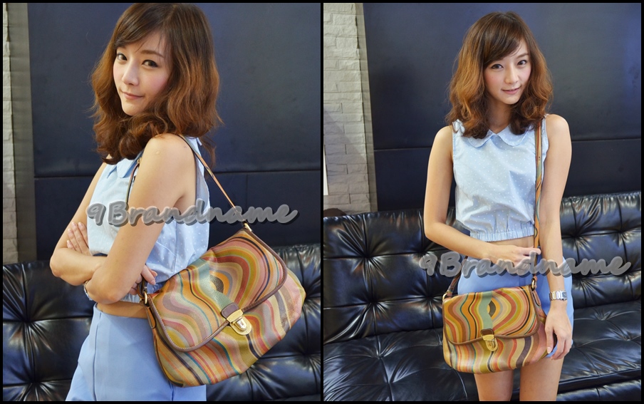 Paul Smith cross body bag Vintage Swirl กระเป๋าสะพายยาวไซส์กลาง สี